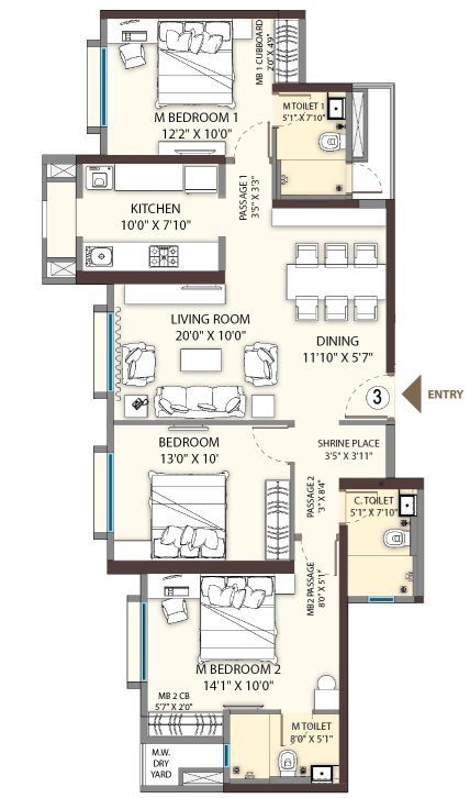 Floor Plan sheth vasant lawns Floor Plan Floor Plan