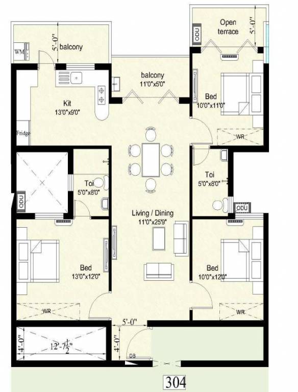 Floor Plan whitefield mudra phase b Floor Plan Floor Plan