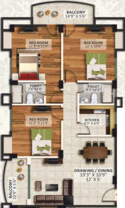 Floor Plan mayfair greens 2 Floor Plan Floor Plan