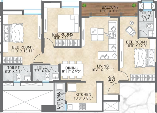 one-aretha Floor Plan Floor Plan