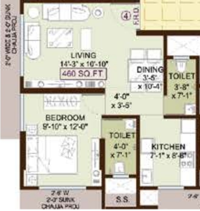 Floor Plan jadeite charkop nandanvan chsl Floor Plan Floor Plan