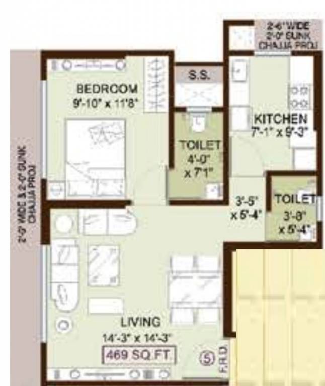 Floor Plan jadeite charkop nandanvan chsl Floor Plan Floor Plan