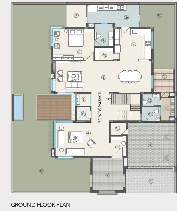  nilamber grandiour ii Floor Plan Ground Floor Plan