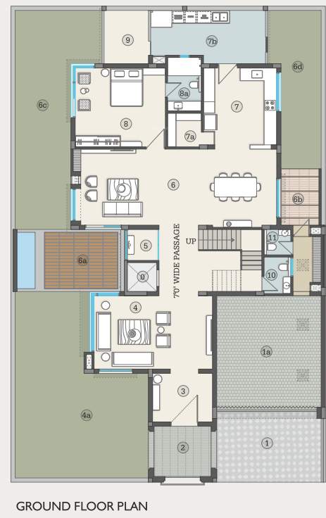  nilamber grandiour ii Floor Plan Ground Floor Plan