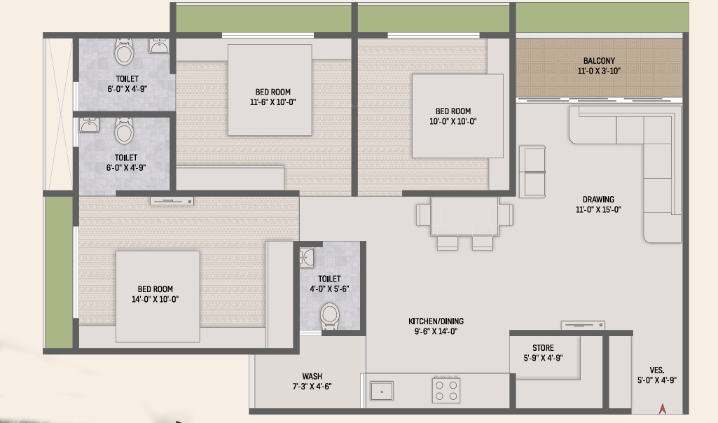 Floor Plan rudra heights Floor Plan Floor Plan