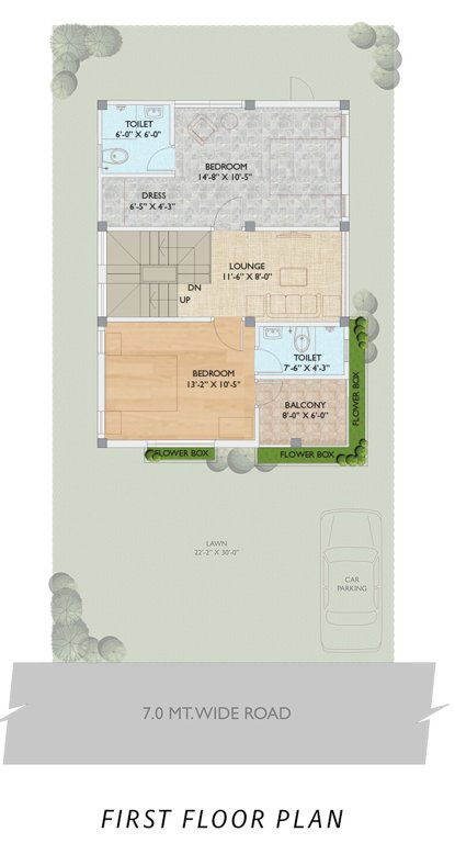  aryan e villas Floor Plan First Floor Plan