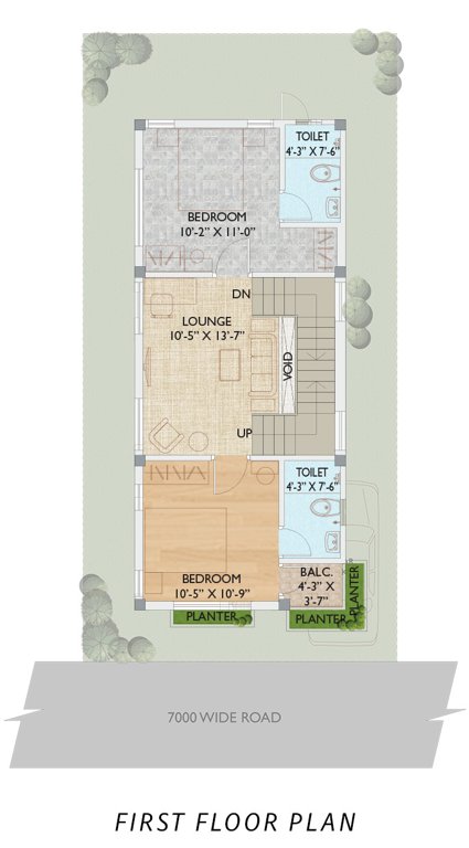  aryan e villas Floor Plan First Floor Plan