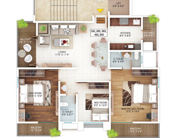 fortune-heights Floor Plan Floor Plan
