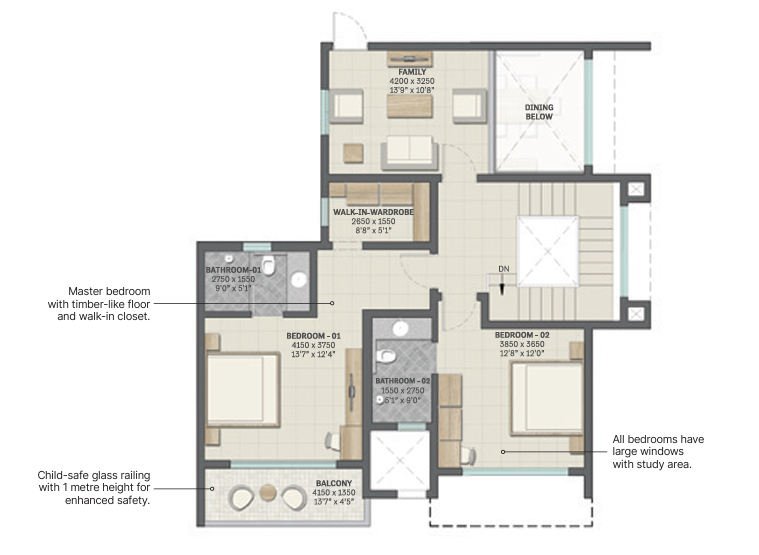  nesara block 3 Floor Plan Upper Level Duplex Plan