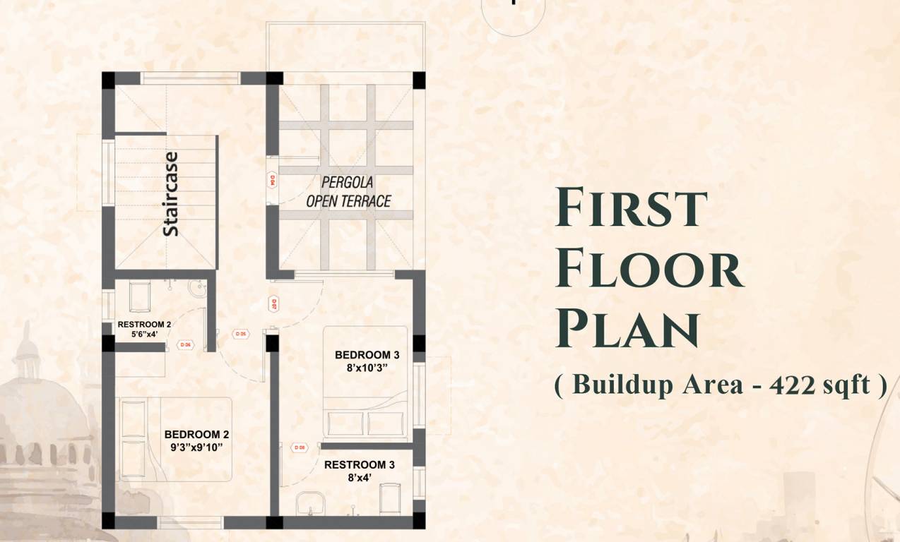 First Floor Plan dubai courtyard Floor Plan First Floor Plan