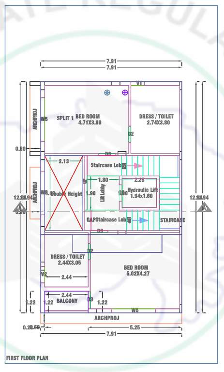  atharva posh ville Floor Plan First Floor Plan