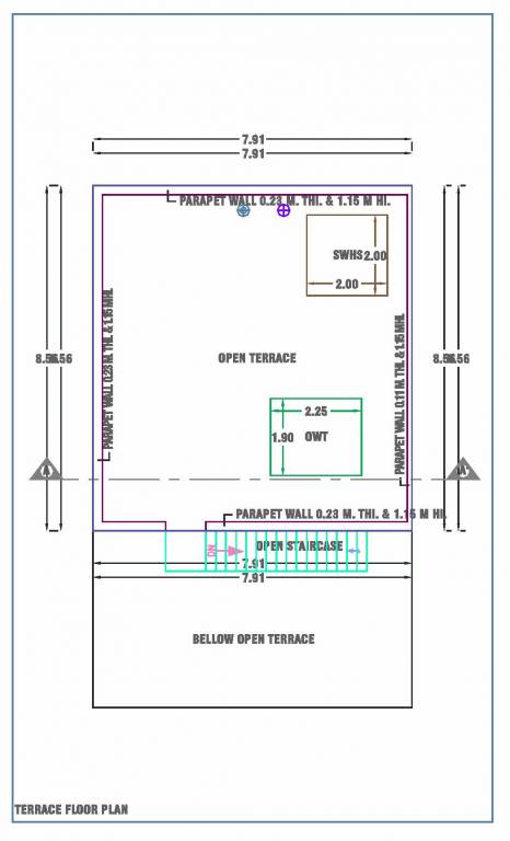 Terrace Floor Plan atharva posh ville Floor Plan Terrace Floor Plan