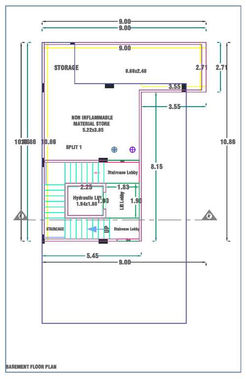 atharva posh ville Floor Plan Basement Floor Plan