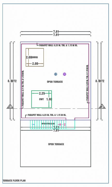 Terrace Floor Plan atharva posh ville Floor Plan Terrace Floor Plan