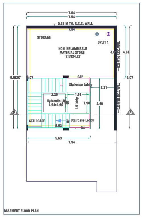  atharva posh ville Floor Plan Basement Floor Plan