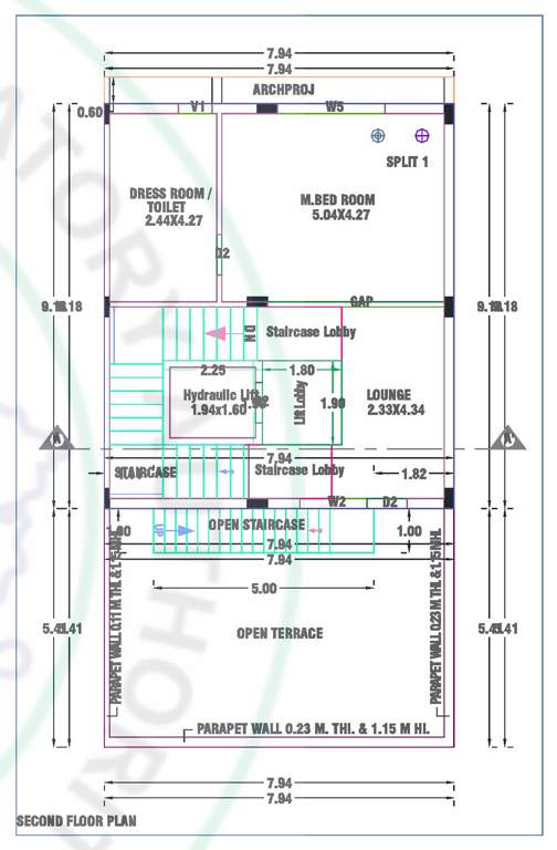  atharva posh ville Floor Plan Second Floor Plan
