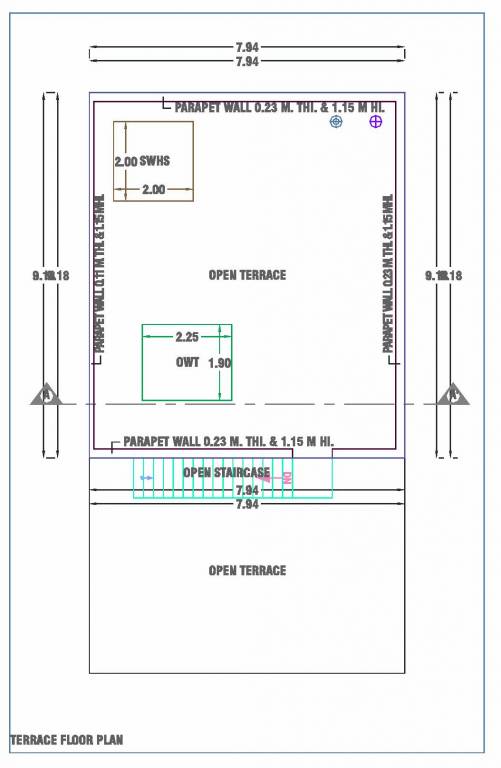 Terrace Floor Plan atharva posh ville Floor Plan Terrace Floor Plan