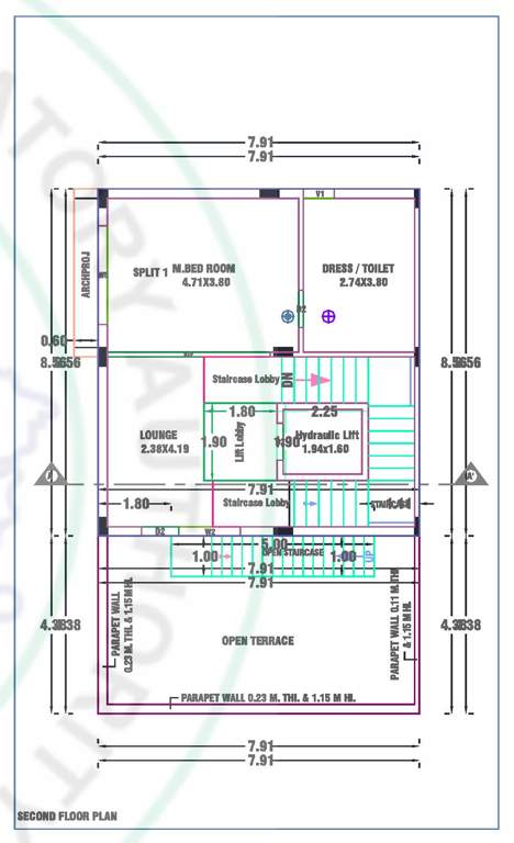  atharva posh ville Floor Plan Second Floor Plan
