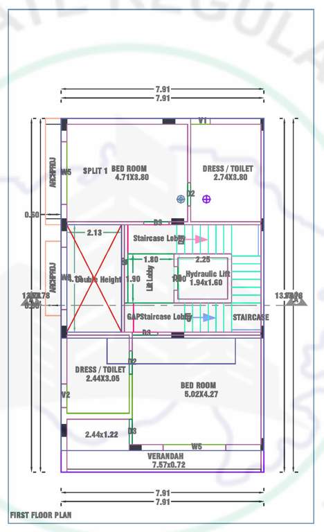  atharva posh ville Floor Plan First Floor Plan