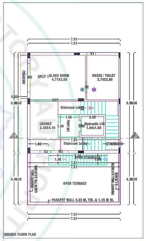  atharva posh ville Floor Plan Second Floor Plan
