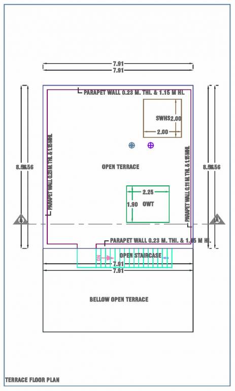 Terrace Floor Plan atharva posh ville Floor Plan Terrace Floor Plan