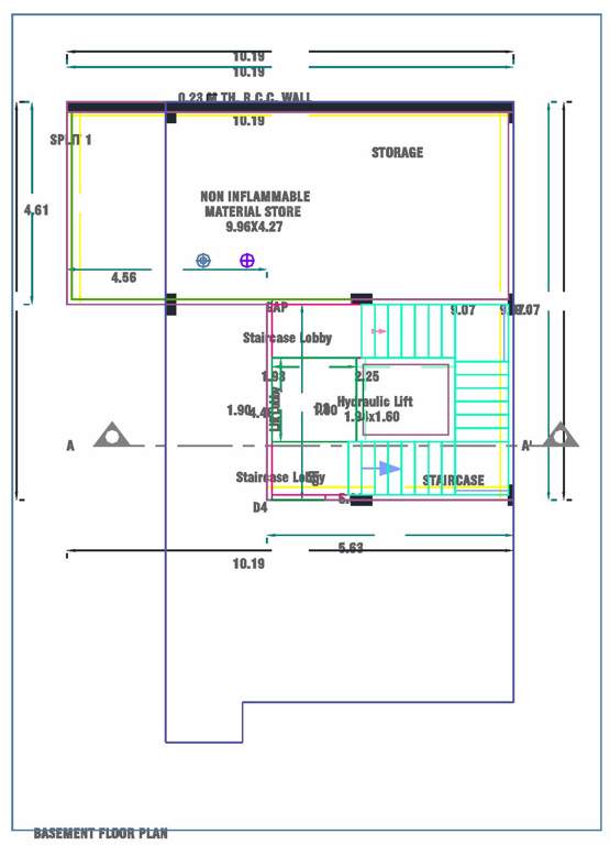  atharva posh ville Floor Plan Basement Floor Plan
