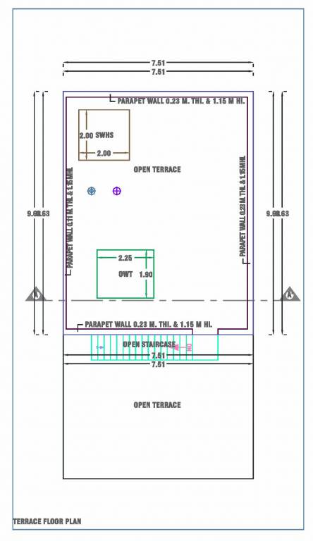 Terrace Floor Plan atharva posh ville Floor Plan Terrace Floor Plan