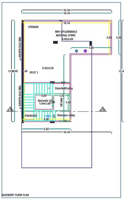  atharva posh ville Floor Plan Basement Floor Plan