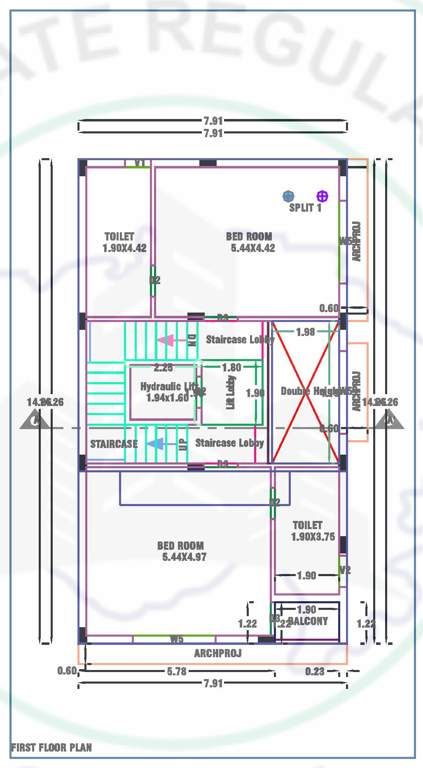  atharva posh ville Floor Plan First Floor Plan