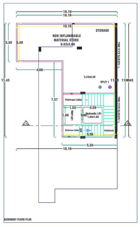  atharva posh ville Floor Plan Basement Floor Plan
