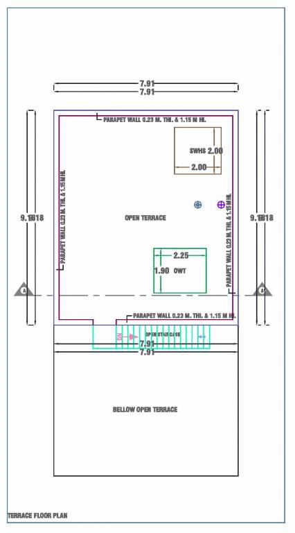 Terrace Floor Plan atharva posh ville Floor Plan Terrace Floor Plan