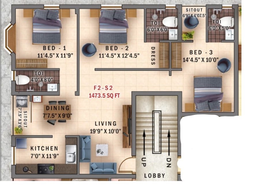 Floor Plan abroova rohini flats Floor Plan Floor Plan