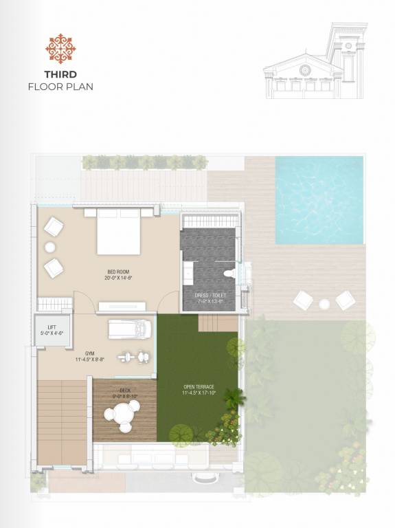 Third Floor Plan bellemont mansion Floor Plan Third Floor Plan