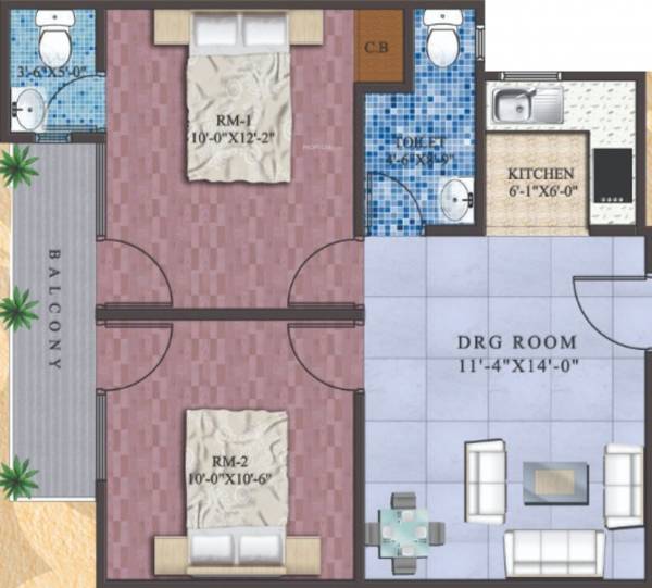  ganga-and-yamuna-tower Floor Plan Floor Plan