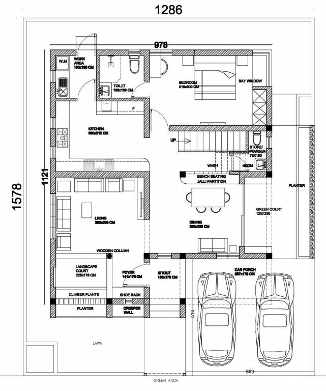 above the world Floor Plan Ground Floor Plan