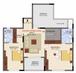 Upper Level Penthouse Plan  the-summit Floor Plan Upper Level Penthouse Plan