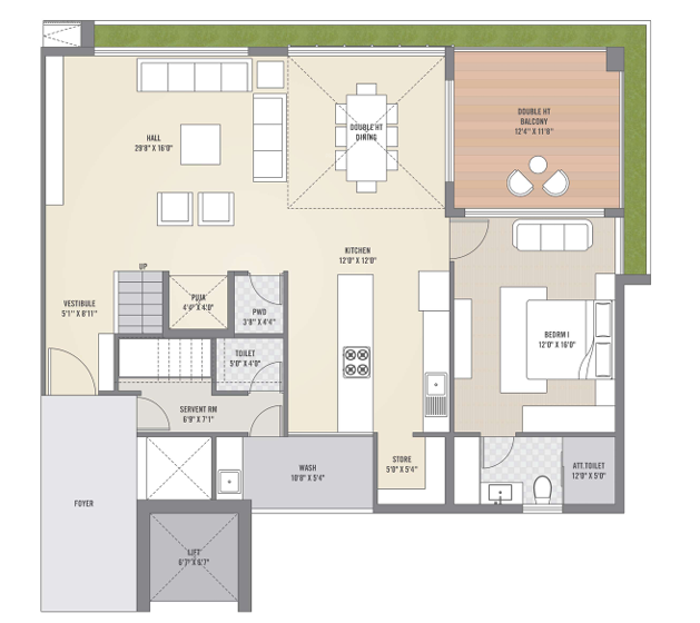  the 18th storey Floor Plan Lower Level Floor