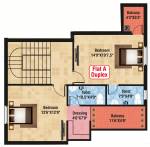  aadhira Floor Plan Upper Level Duplex Plan