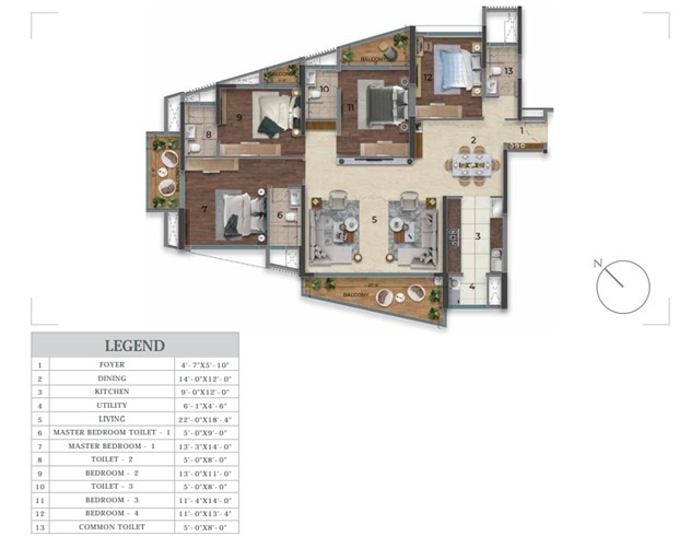 Floor Plan purva orient grand Floor Plan Floor Plan