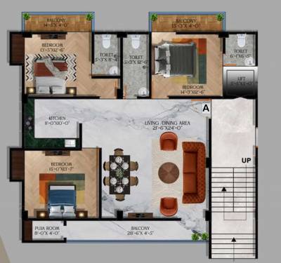  nikita-vrindaban-residency Floor Plan Floor Plan