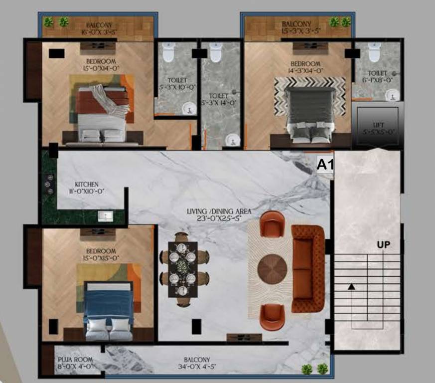 Floor Plan nikita vrindaban residency Floor Plan Floor Plan