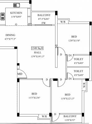  m-m-flats Floor Plan Floor Plan