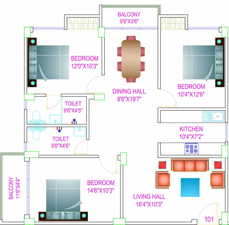 Floor Plan dwarikadhish residency Floor Plan Floor Plan