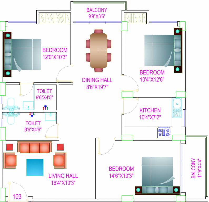 Floor Plan dwarikadhish residency Floor Plan Floor Plan