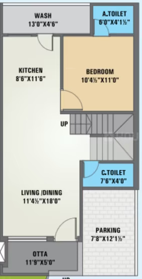 Ground Floor Plan modheshwari-homes Floor Plan Ground Floor Plan
