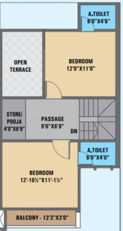 First Floor Plan modheshwari homes Floor Plan First Floor Plan
