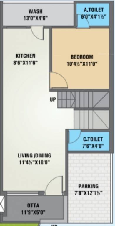  modheshwari homes Floor Plan Ground Floor Plan