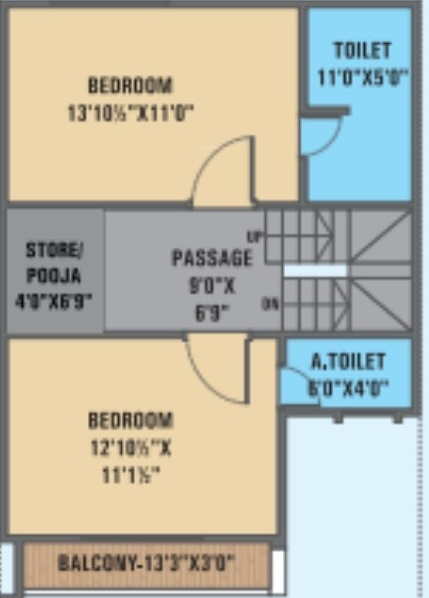 First Floor Plan modheshwari homes Floor Plan First Floor Plan