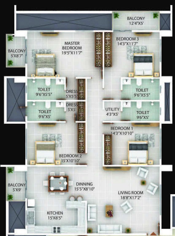 sapphire tower Floor Plan Floor Plan