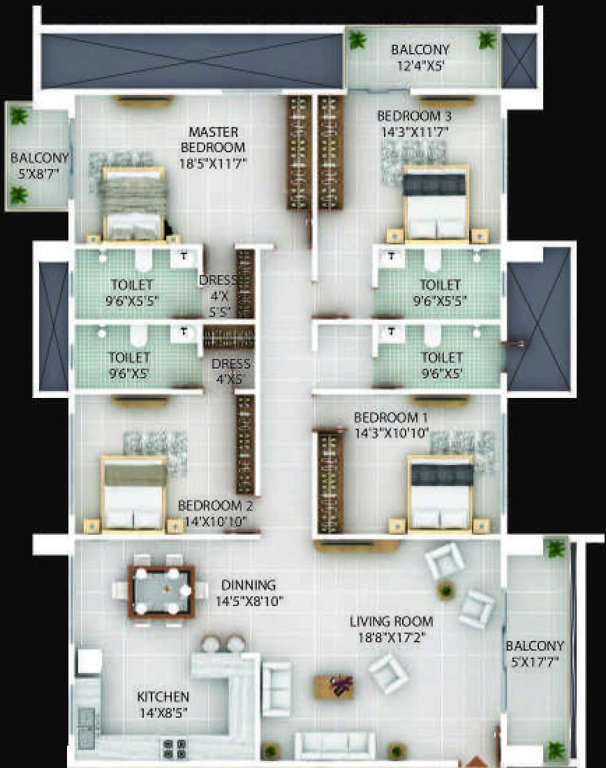  sapphire tower Floor Plan Floor Plan